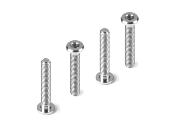 Hudy Titanium Super-Low Head Screw Centering Dia M3x18 (4)