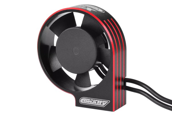 XF-30 30mm Ultra High Speed Ventilator Alu, schwarz/rot
