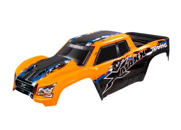 Karosse für X-MAXX orange mit Aufkleber