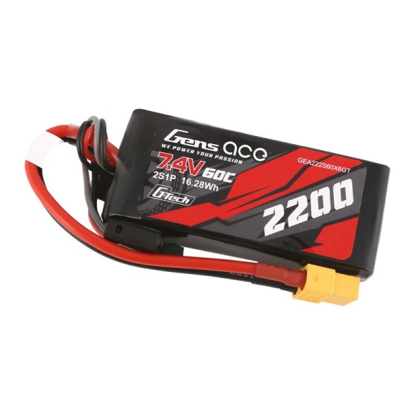 7,4V 2200mAh 60C G-Tech LiPo, GensAce