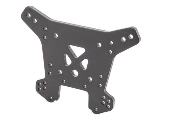 Dämpferbrücke hinten 6061-T6 Alu grau eloxiert