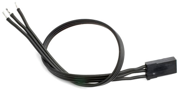 Servokabel JR 300mm 22AWG / 0,33mm², schwarz (1)