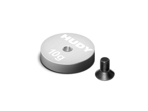 Hudy Wolfram Gewicht Dünn - 15mm mit M3 - 10 Gramm