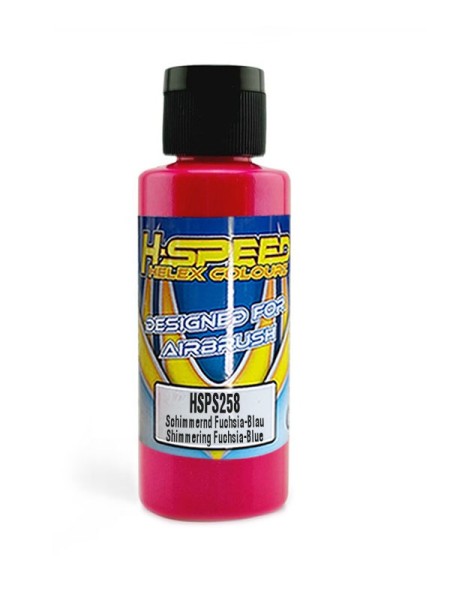 Lexan Airbrush Farbe 60 ml Schimmernd Fuchsia-Blau / Fu-Blue