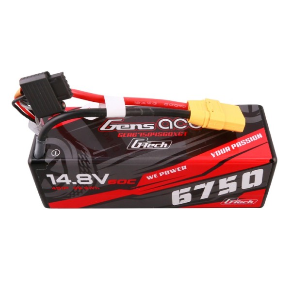 14,8V 6750mAh 60C (XT90) G-Tech Hardcase LiPo, Gens Ace