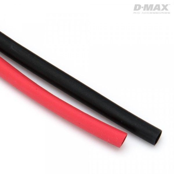 Schrumpfschlauch Ø4mm Rot & Schwarz, je 1m