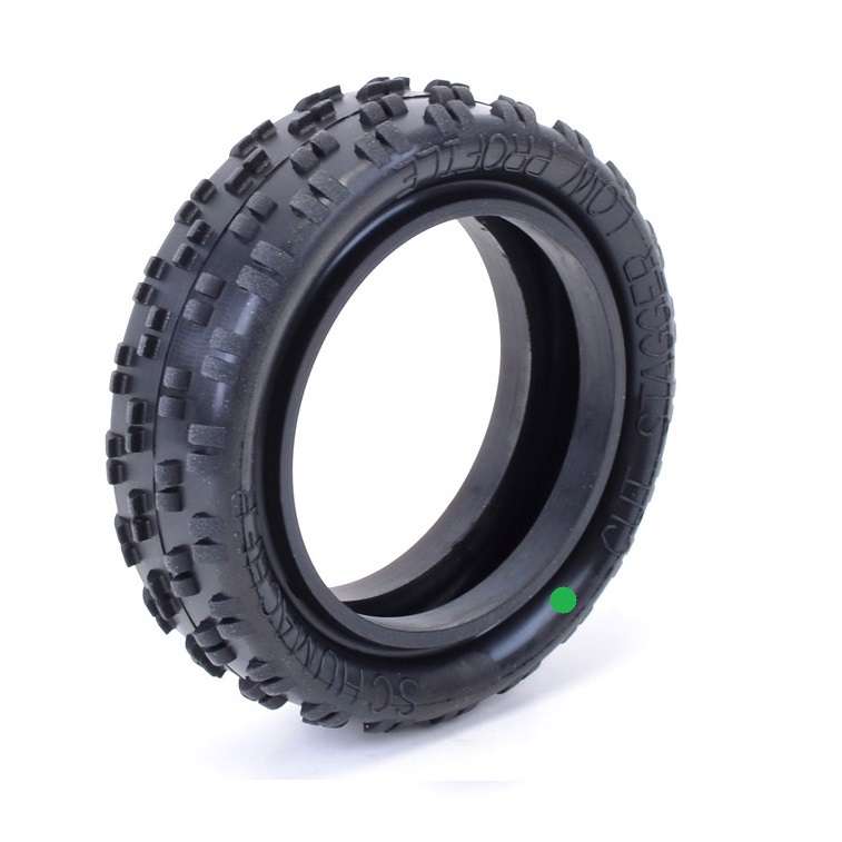 Schumacher Pneus Buggy 1/10 Arri&egrave;re Mini Pin 1 Jaune Jantes (x2) U68