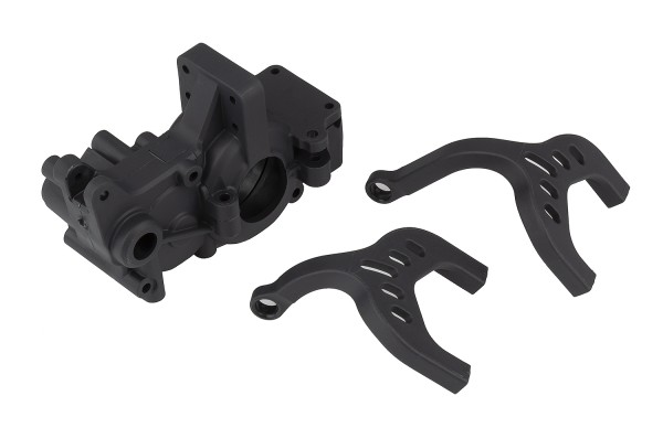 B6.4 FT Laydown Gearbox & Chassis Braces, carbon