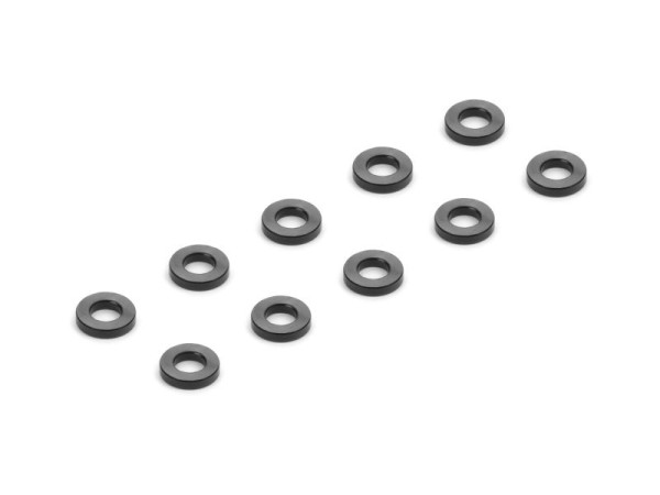 Alu Shim 2,5X5X1,0mm - Black (10)