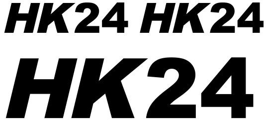 HK24 Aufkleber scharz mit weißer Umrandung