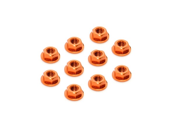 Fächerscheibenmutter M4 - Orange (10)