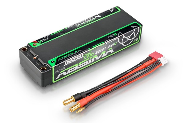 7,6V 9600mAh 140C (h25mm) LiPo V2, Absima