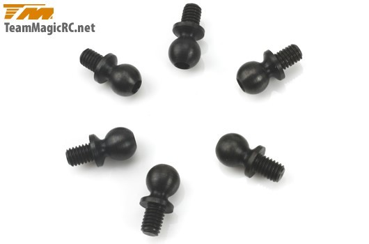 TM E4 - 5x4mm Ball Stud - Schwarz (6)
