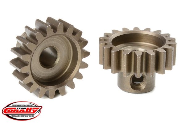Motorritzel Modul 1 18Z, Stahl gehärtet, 5mm (1 St), Corally