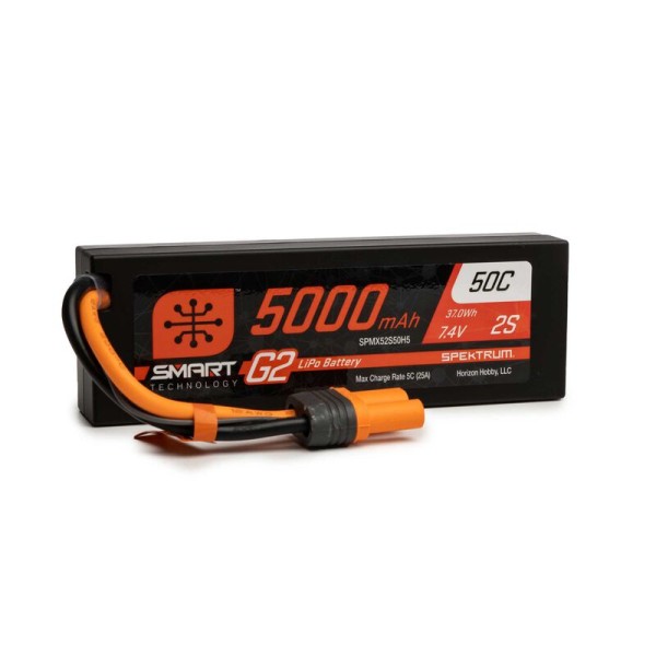 7,4V 5000mAh 50C Smart G2 Hardcase LiPo IC5