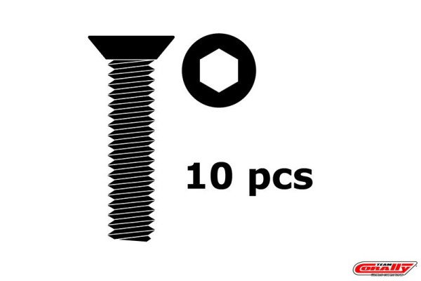 M3x6 Senkkopfschraube Innensechskant (10)