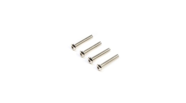 Left Hand Button Head Screws, M3x20mm (4)