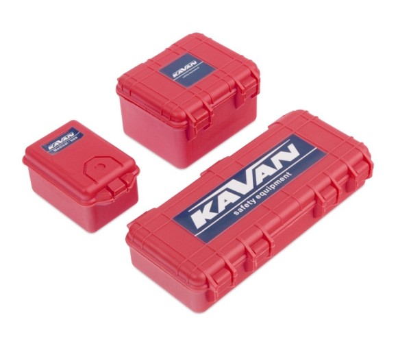 Set Kunststoffboxen rot für RC-Crawler 1/10 (Dekor)