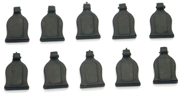 Splintgriffe schwarz für 1:10, Kunststoff (10 Stk.)