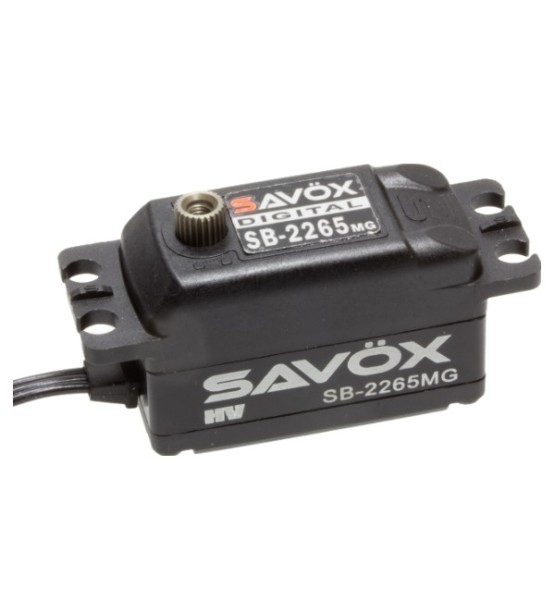 SB-2265MG (8,4V 17kg 0,07s) "Black Edition" Low Profile Servo, Savöx