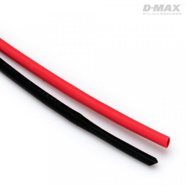Schrumpfschlauch Ø2mm Rot & Schwarz, je 1m