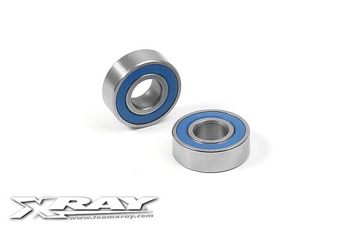Kugellager 5x12x4mm, gummigedichtet & geölt (2), Xray