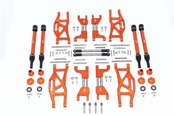 GPM Alu F&R Upr+Lwr Arms+F&R Adj Cvd Dr Sft+Sechskant+Wh Loc