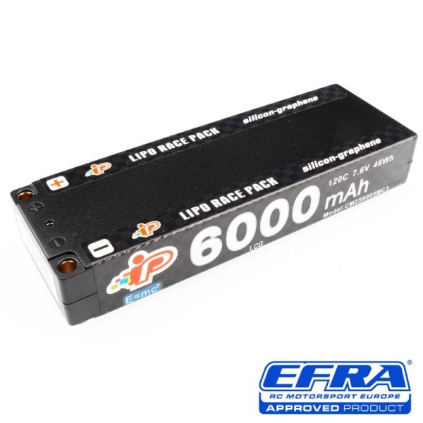 7,6V 6000mAh 120C (h22,5mm) MC3 LCG LiPo, Intellect