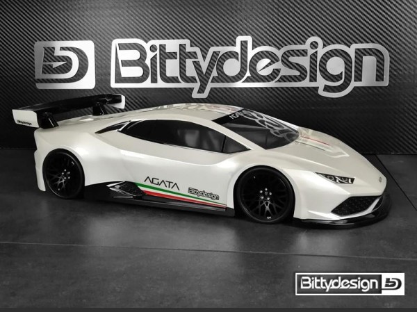 1:10 AGATA GT 190mm Karosse unlackiert, Bittydesign