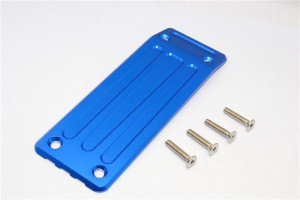 GPM Alu Heck-Skid Plate - 1Pc Set Blau