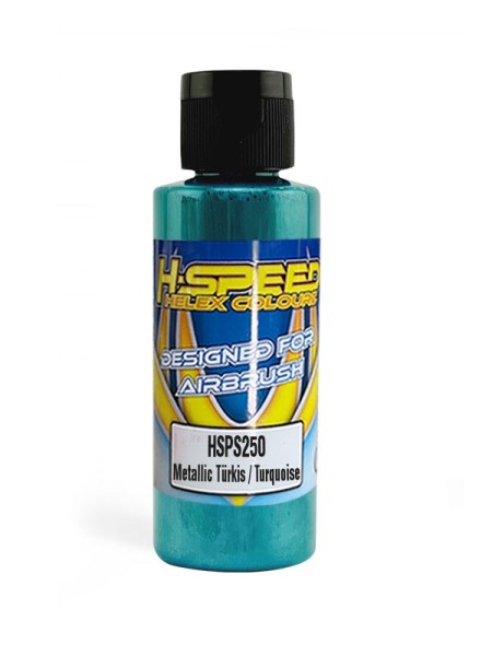 Lexan Airbrush Farbe 60 ml Metallic Türkis / Turquoise
