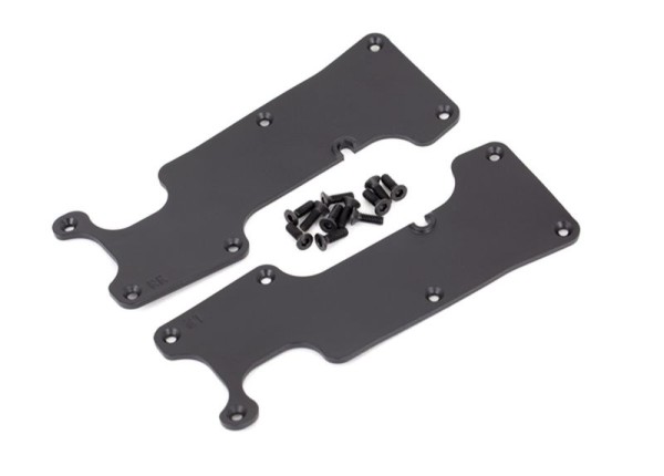 Querlenker-Abdeckung schwarz hinten l/r + Schrauben