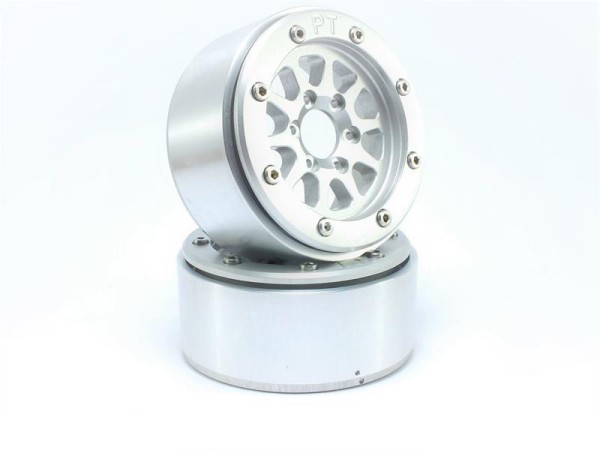 METSAFIL 1.9" GEAR silber/silber Beadlock-Felgen