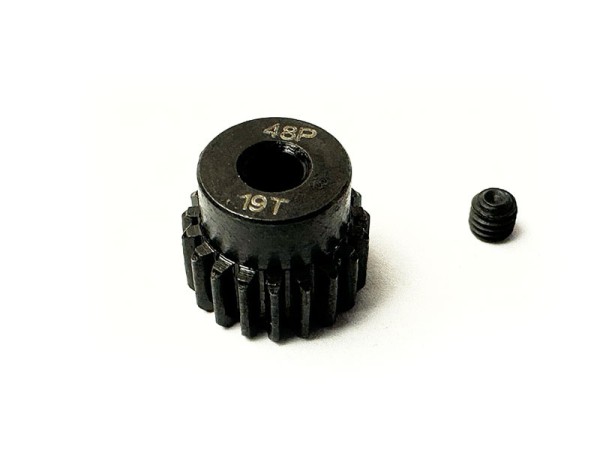 Motorritzel 48dp 19 Zähne, Stahl, Ø3,17mm Welle