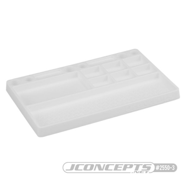 JConcepts Teile Ablage, Gummi, weiß 181x114x12,5mm