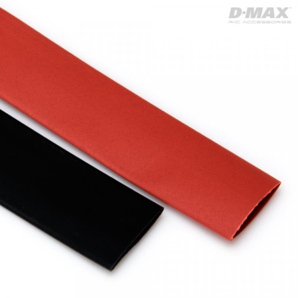 Schrumpfschlauch Ø12mm Rot & Schwarz, je 1m