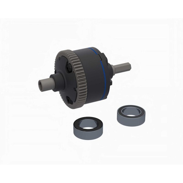 Mitteldiff montiert, 63T 0.5 MOD, 500k cSt - Mini Kraton