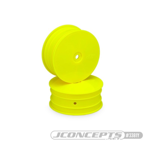 1:10 4WD Frontfelgen 12mm "Mono" gelb, JConcepts