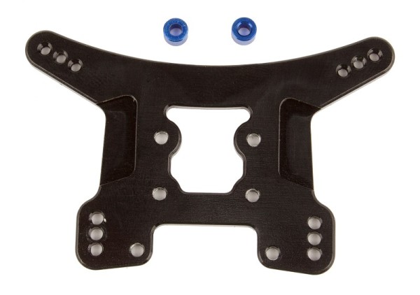 FT 1:14 Rear Shock Tower, black aluminum