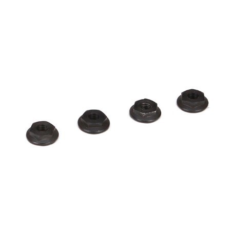 Muttern 4mm geriffelt, low profile (4)