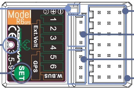 Absima R6GPS 6-Kanal Empfänger (CR9T)