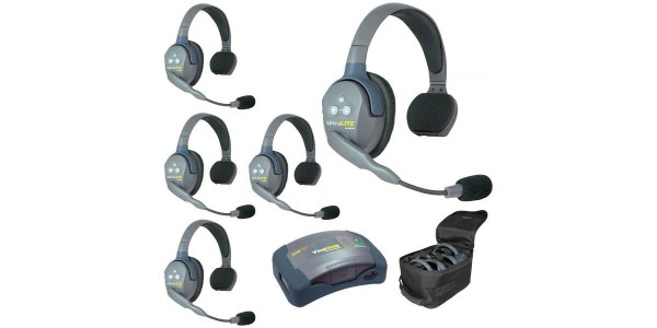 UltraLITE (5 Personen System) W/5 Single Headsets, Batt/Charg