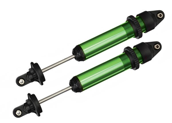 Dämpfer, GTX, Alu, grün-eloxiert (kpl. montiert ohne Federn)
