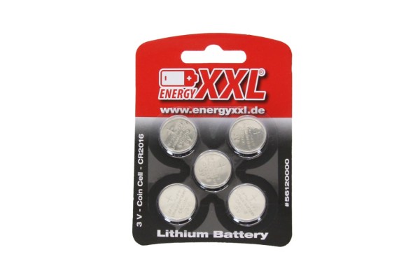 Knopfzellen Lithium CR2016 3V 80mAh (5 St?ck)