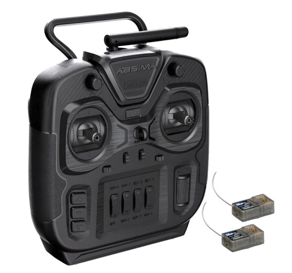 Absima SR6S-EVO 6-Kanal Stick Fernsteuerung 2,4GHz (m. 2x R6WP)