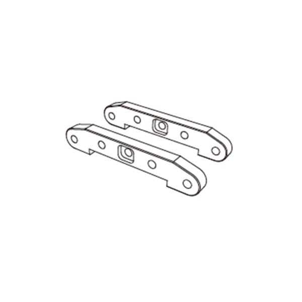 Vordere & hintere Chassis-Verstrebungen Hyper GO TX12