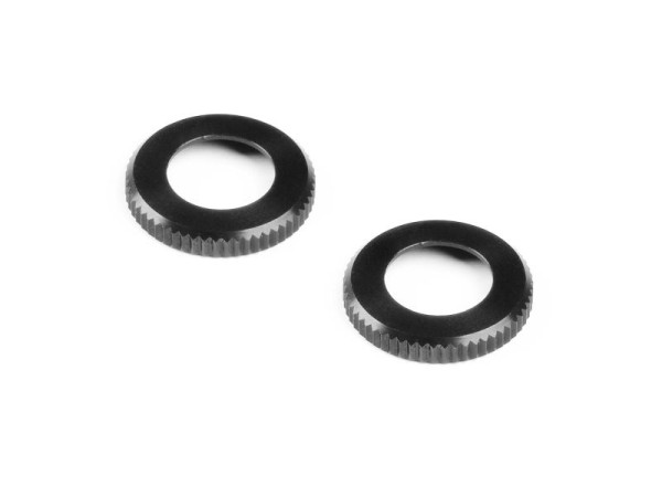 XLP Alu Shock Cap-Nut - Black (2)