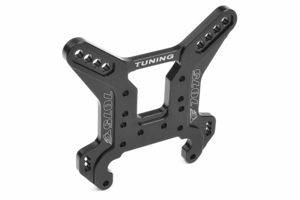 Shock Tower - Rear - Swiss Made 7075 T6 - 5mm - Hard Anodised - Black - Made In Italy