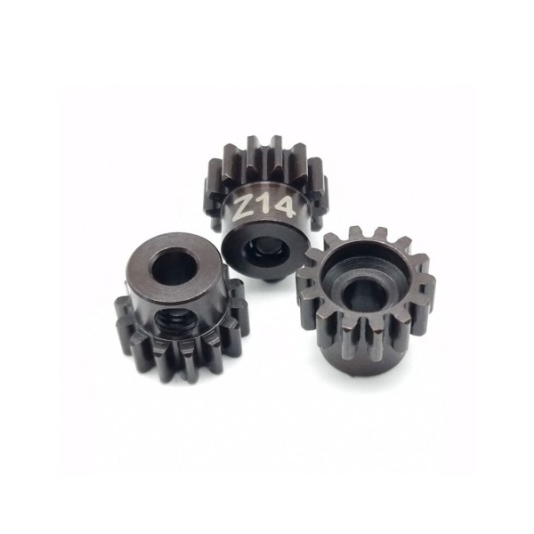 Motorritzel Modul 1 14Z, Stahl gehärtet, 5mm (1 St), RC-Project