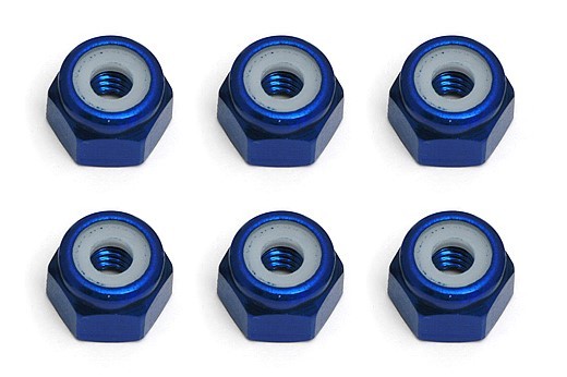 Stopmutter 8-32 Alu blau